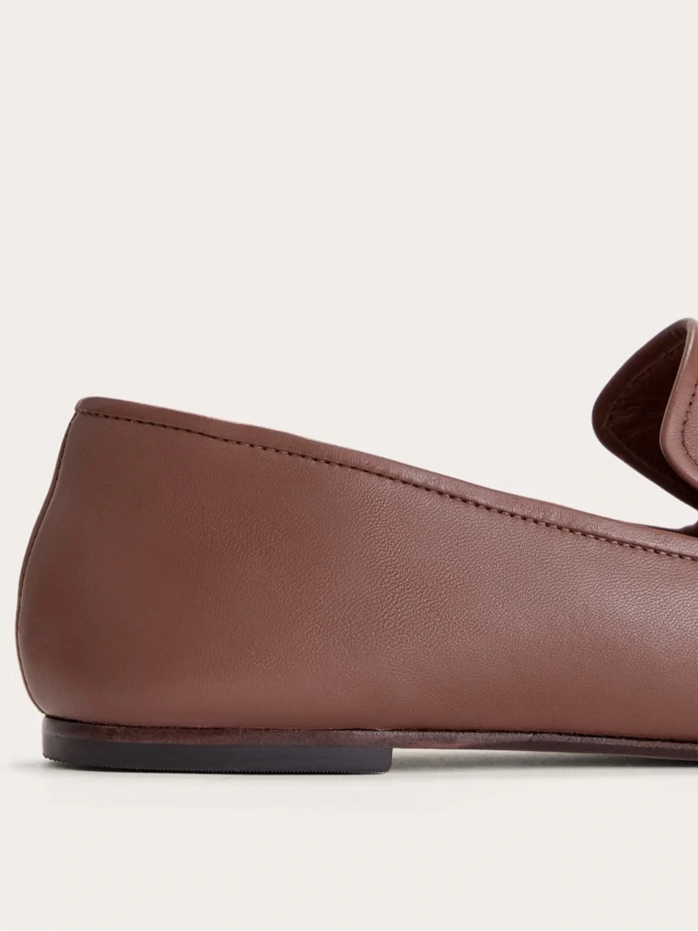 Everlane The Modern Loafer Rum Brown Leather Flats Size 9.5 NWOB Chic